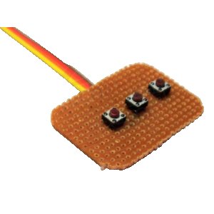 Three Push Switches Switch Pad for Controllers (HMI1)