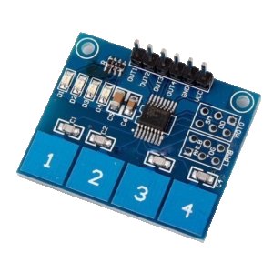 TTP224 4 Way Capacitive Touch Sensor Module (SN85)