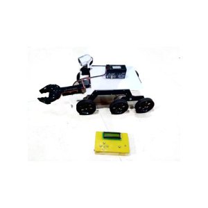 Autonomous Marsian Exploration Robot with Rocker-Bogie Suspension and Robotic Arm